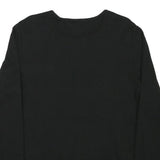 LAUREN RALPH LAUREN Womens Black Cotton Blend Long Sleeve Crew Neck Classic