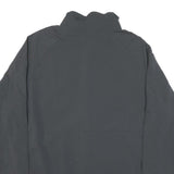 NIKE Mens Grey Jacket L Polyester Blend Zip Plain Lightweight Sportswear