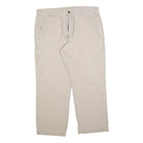 CARHARTT Mens Cotton Blend Beige Relaxed Straight Trousers W40 L28 Workwear