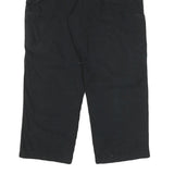CARHARTT Mens Regular Black Cotton Blend Zip Regular Fit Trousers W40 L28