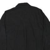 ZARA Womens Black Basic Shirt Long Sleeve Collared Plain M Cotton Blend