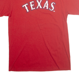 DELTA PRO WEIGHT Mens Red Texas Graphic T-Shirt M Short Sleeve Crew Neck Sports