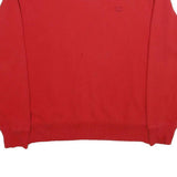 CHAMPION Mens Red Crew Neck L Cotton Blend Sweatshirt Pullover Casual