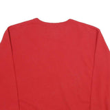 CHAMPION Mens Red Crew Neck L Cotton Blend Sweatshirt Pullover Casual
