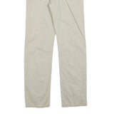 LEVI'S Mens Cotton Blend Beige Classic Straight Trousers W29 L32 Zip Closure