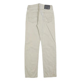 LEVI'S Mens Cotton Blend Beige Classic Straight Trousers W29 L32 Zip Closure