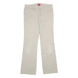 DICKIES Womens Cotton Blend Beige Regular Fit Straight Trousers W30 L30 Workwear