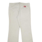 DICKIES Womens Cotton Blend Beige Regular Fit Straight Trousers W30 L30 Workwear