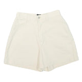 LEE Womens Shorts White Casual Plain XS W25 Cotton Blend Comfortable Summer