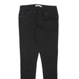 LEVI'S Womens Black Slim Skinny Denim Jeans Cotton Blend W26 L29 Stylish Zip