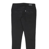 LEVI'S Womens Black Slim Skinny Denim Jeans Cotton Blend W26 L29 Stylish Zip
