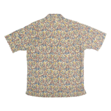 POLO RALPH LAUREN Mens Cream & Red Pattern Shirt S Cotton Summer Casual