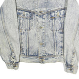LEE Womens Blue Denim Button Cotton Jacket L Casual Classic Fit