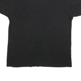 TUPAC Mens Black Graphic T-Shirt L Short Sleeve Crew Neck Cotton Blend