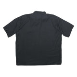 DICKIES Mens Black Cotton Work Shirt 2XL Button Up Short Sleeve Casual