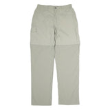 TENSON Mens Polyester Beige Regular Zip Trousers W30 L34 Lightweight Outdoor
