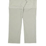 TENSON Mens Polyester Beige Regular Zip Trousers W30 L34 Lightweight Outdoor