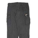 CARHARTT Mens Cotton Blend Black Regular Tapered Trousers W34 L29 Workwear