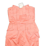 TEMPERLEY LONDON Womens Coral Strapless Bodycon Polyester Mini Dress UK 8