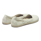 UGG Women's White Leather Slip On Flat Shoes UK 6.5 Comfortable Casual