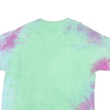 THE ROLLING STONE Mens Green & Pink Tie Dye Graphic T-Shirt L Short Sleeve Crew