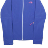 THE NORTH FACE Womens Blue Jacket S Polyester Blend Plain Zip Outdoor Active