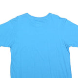 ADIDAS Mens Blue Cotton Blend Graphic T-Shirt L Short Sleeve Crew Neck Casual