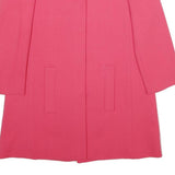 ZARA Womens Pink Jacket XS Polyester Blend Plain Button Closure Stylish Elegant
