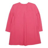 ZARA Womens Pink Jacket XS Polyester Blend Plain Button Closure Stylish Elegant