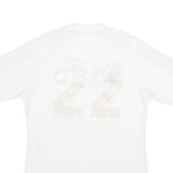 ADIDAS Mens White & Black Football T-Shirt S Short Sleeve Crew Neck Sports