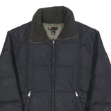 DIESEL Mens Black XL Nylon Quilted Jacket Zip Up Casual Outerwear