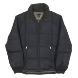 DIESEL Mens Black XL Nylon Quilted Jacket Zip Up Casual Outerwear