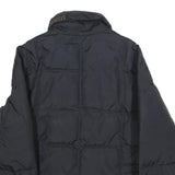 DIESEL Mens Black XL Nylon Quilted Jacket Zip Up Casual Outerwear