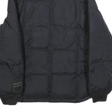 DIESEL Mens Black XL Nylon Quilted Jacket Zip Up Casual Outerwear