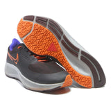 NIKE Zoom Winflo Mens Running Trainers Black & Orange Synthetic UK 7.5