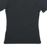 MAMMUT Womens Black Short Sleeve Polo Shirt S Cotton Blend Casual Lightweight