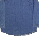 BIG MAC Mens Blue Denim Shirt XL Cotton Blend Button Front Workwear Casual