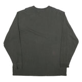 CARHARTT Mens Black XL Long Sleeve Crew Neck Logo Print Cotton Blend T-Shirt