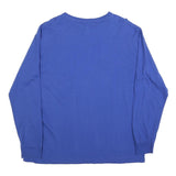 MAJESTIC Mens Blue Cubs Raise The Flag Long Sleeve Crew Neck T-Shirt XL Cotton