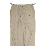 DC Mens Cotton Beige Regular Cargo Trousers W26 L31 Casual Zip Closure