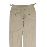 DC Mens Cotton Beige Regular Cargo Trousers W26 L31 Casual Zip Closure