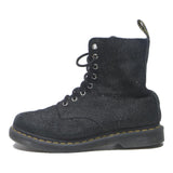 DR MARTENS Womens Leather Black Lace-Up Boots UK 7 Casual Durable