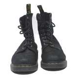 DR MARTENS Womens Leather Black Lace-Up Boots UK 7 Casual Durable