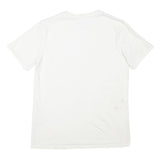 CARHARTT Womens White Graphic T-Shirt S Short Sleeve Crew Neck Logo Print