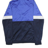 ADIDAS Mens Blue & Navy Zip Hoodie M Polyester Athletic Sportswear