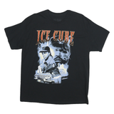 ICE CUBE Mens Black Graphic T-Shirt XL Short Sleeve Crew Neck Cotton Blend