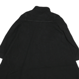 WEILL Womens Black Wool Button Coach Jacket XL Woven Classic Stand-Up Collar