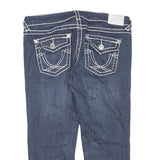 LA IDOL Womens Shorts Blue Denim L W32 Contrast Stitching Stylish Casual