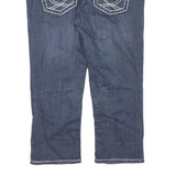 LA IDOL Womens Shorts Blue Denim L W32 Contrast Stitching Stylish Casual