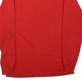 SUPREME Mens Red Long Sleeve Crew Neck Classic Cotton Blend M T-Shirt